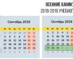 Autumn holidays are approaching in Russian schools