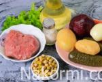 «Винегрет» с мясом рецепт – овощи становятся сытнее